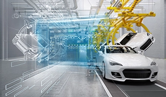 Cars being manufactured with software interfaces projected in the air
