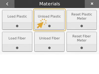 Materials, Unload Plastic