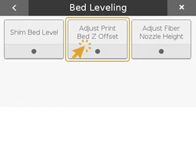 Adjust Z offset Bed Leveling