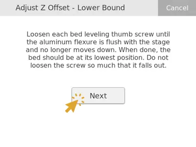 Adjust Z offset Lower bound