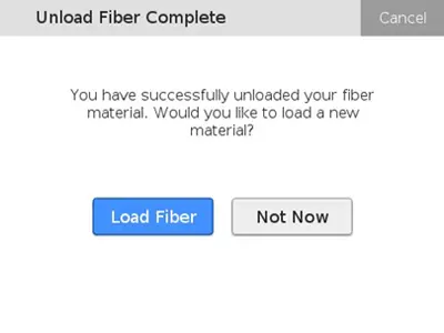 Unload Fiber Complete