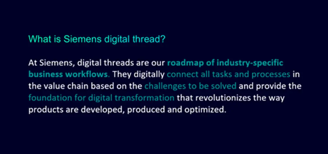 Siemens Digital Thread