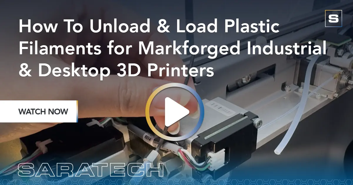 How To Unload & Load Plastic Filaments for Markforged Industrial & Desktop 3D Printers News & Events Slider 1200x630