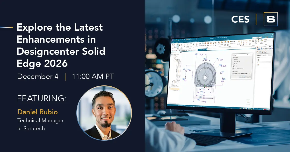 CES Explore the Latest Enhancements in Designcenter Solid Edge 2026 - FB 1200x630