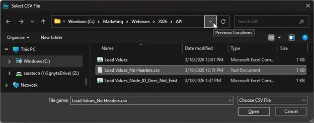 Femap API CSV Selection