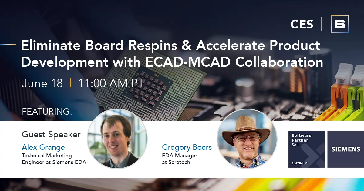 CES Eliminate Board Respins with ECAD-MCAD - FB 1200x630