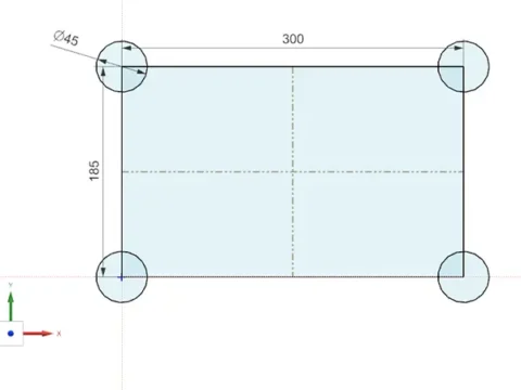 New Sketch Solver - Sketch is fully defined 600x600